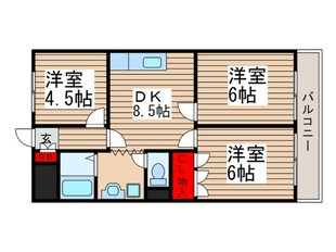 マウント．ビレツヂ１の物件間取画像